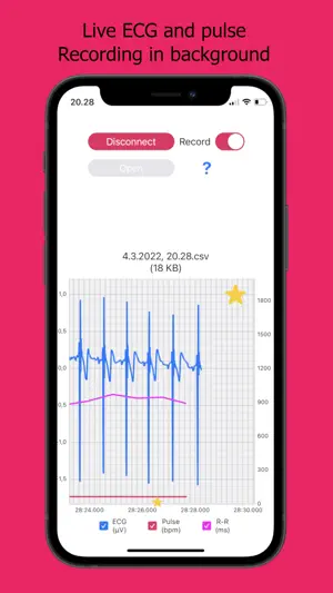 ECG Logger for Polar H10 screenshot 1