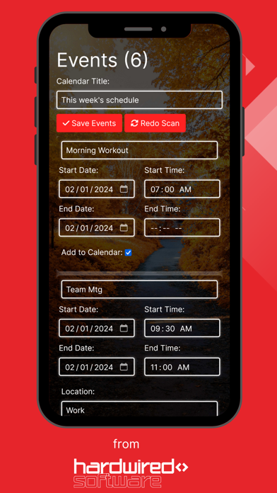 CalendarScan Screenshot