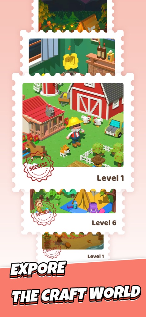 Take Away - Tap 3D Blocks Out - La aplicación introduce su modo historia, donde los usuarios pueden interactuar con la recreación de granjas detalladas y escenas de campamento pintorescas, añadiendo una capa de simulación.