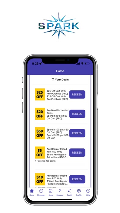 Spark Dispensary Screenshot