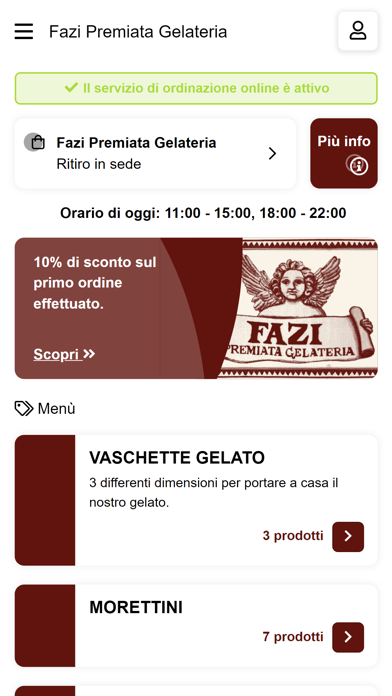 Fazi Premiata Gelateria Screenshot