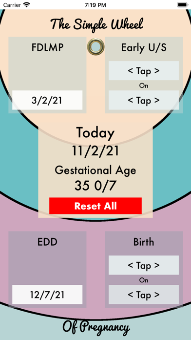 Simple Pregnancy Wheel Screenshot