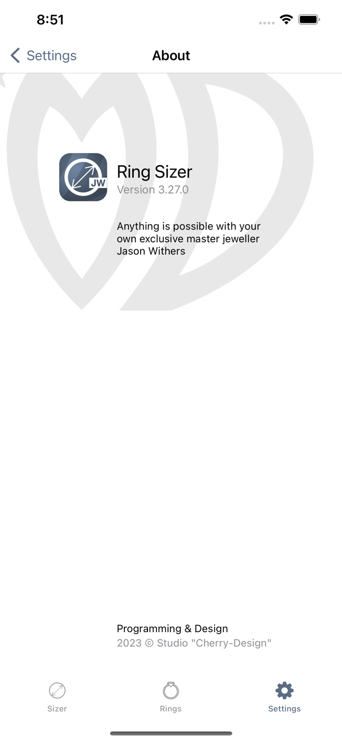 Ring Sizer by Jason Withers ©