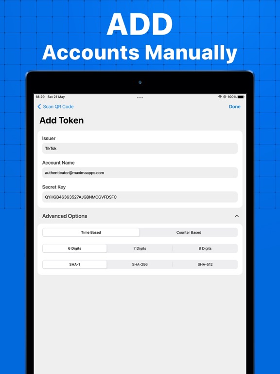 Authenticator app - 2FA, MFA iPad screenshot 5 - Utilities app