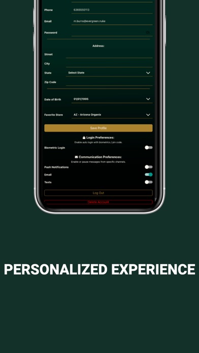 Arizona Organix App Screenshot