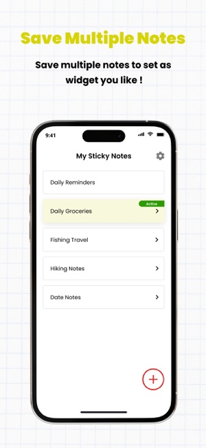 Simple Sticky Notes on Widgets on the App Store