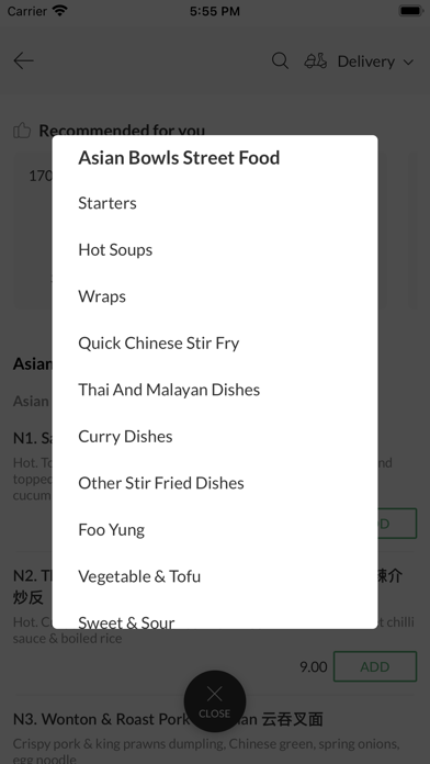 Asian Bowls Saltash Screenshot