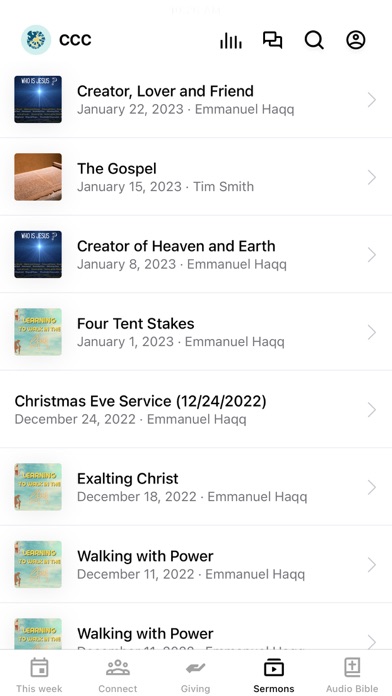 Christ Community Church DCI Screenshot