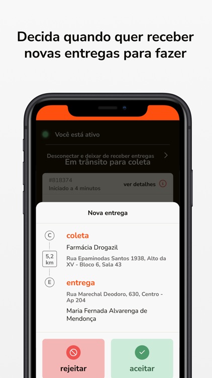 ZERO1 para Entregadores