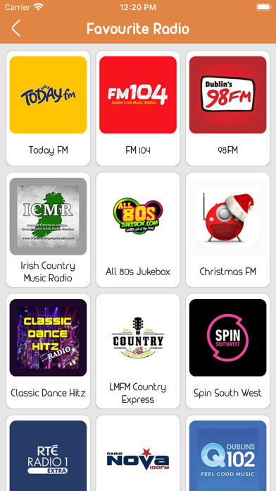 Live Ireland Radio Stations Screenshot
