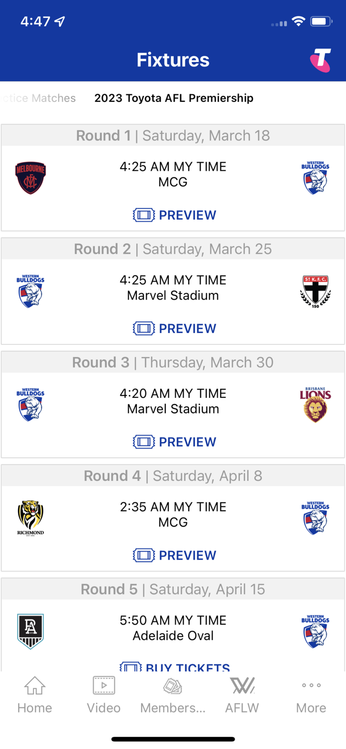 Western Bulldogs Official App