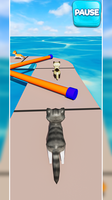 Cat Fun Race 3D Run Face Game Screenshot