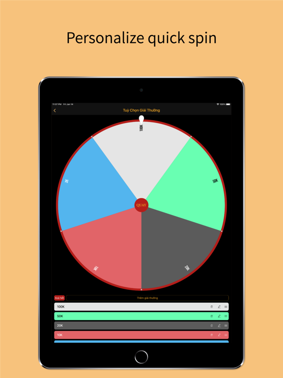 Spin Wheel - Dice Random iPad screenshot 4 - Entertainment app