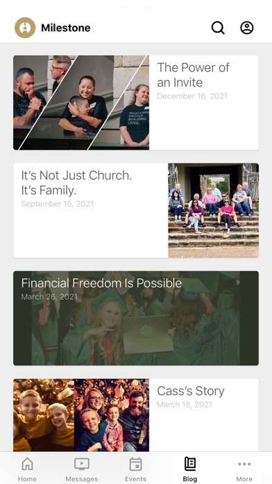 Milestone Church Screenshot