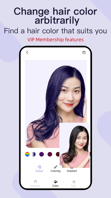 Hairstyle & Hair Color Changer Screenshot