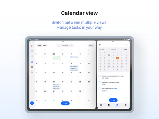Forlist: To-Do List & Calendar iPad screenshot 2 - Productivity app