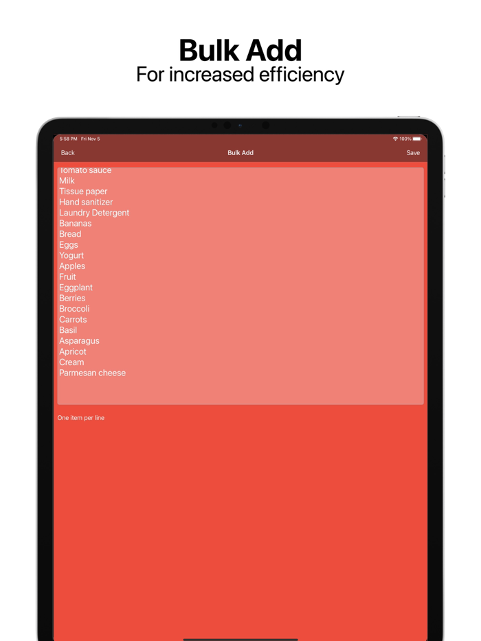 Simple Shopping List App