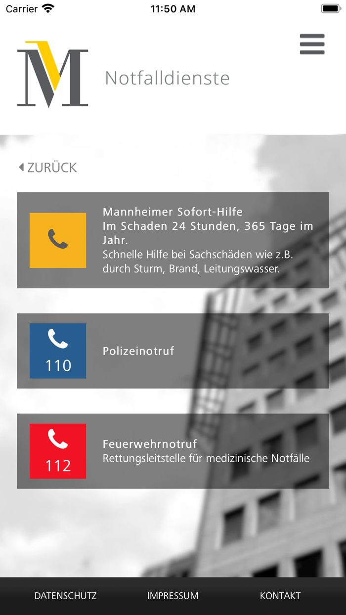 Mannheimer Schaden App
