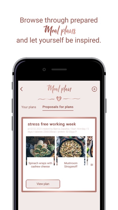 Bianca Zapatka Vegan Food App Screenshot