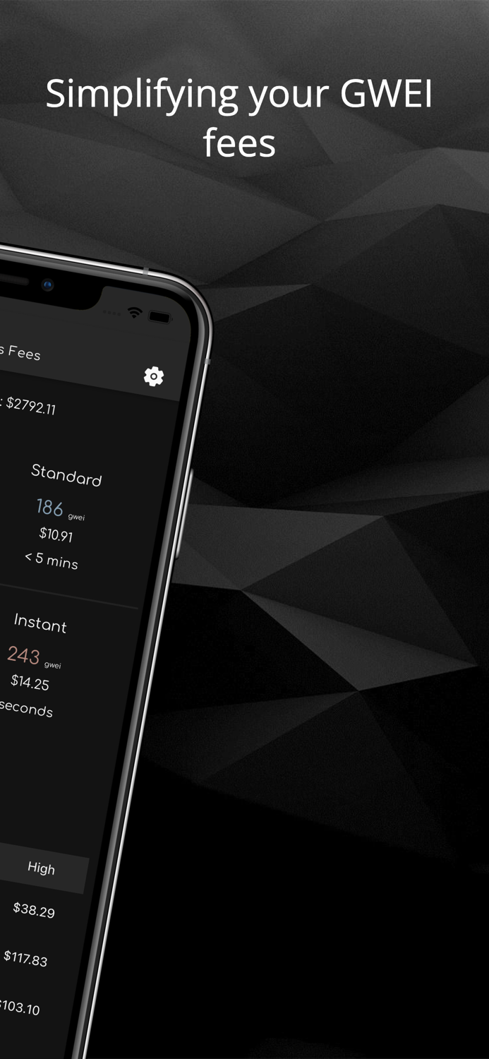 Crypto Utility - Eth Gas Fees
