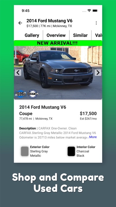 VIN Check Report for Used Cars Screenshot