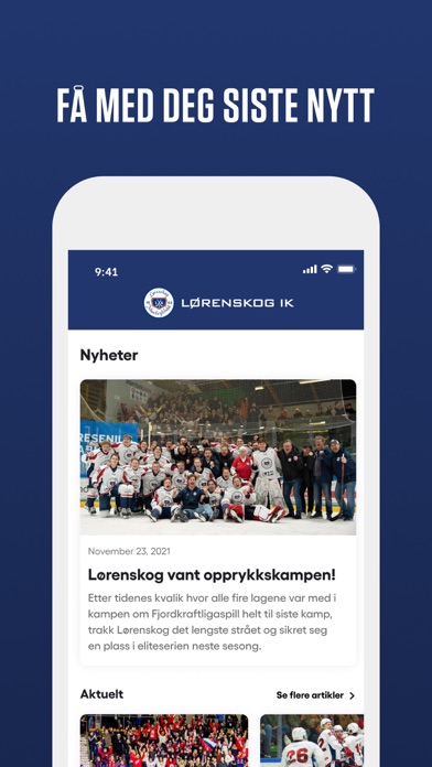 Lørenskog Hockey Screenshot