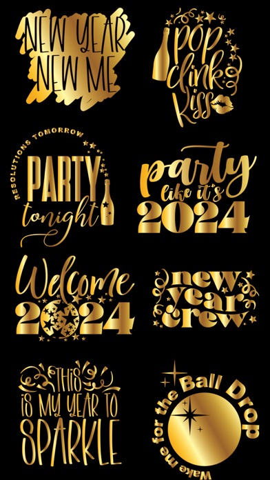 Screenshot #1 pour 2024 New Year Sticker Set +