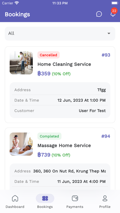 Home Care Service Provider Screenshot