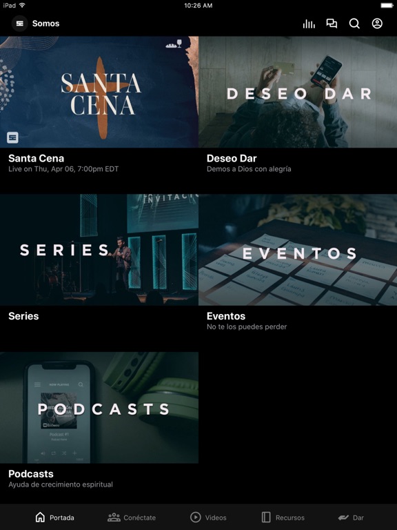 Somos Ecclesia iPad screenshot 1 - Education app