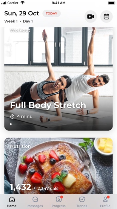 Longevity Training Screenshot