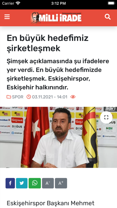 Milli İrade Gazetesi Screenshot