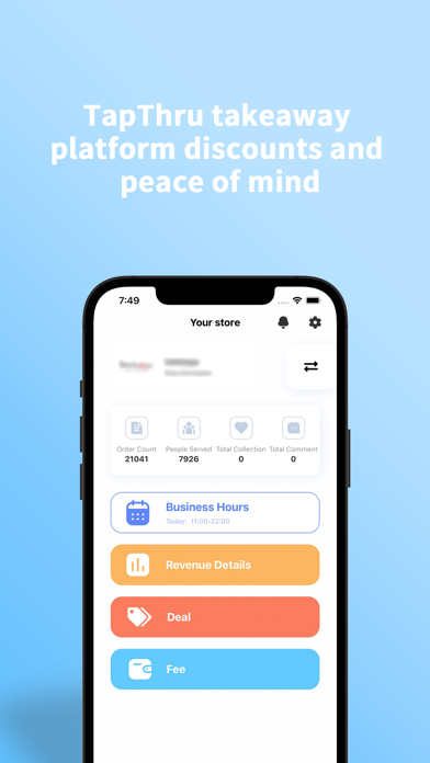 TapThru Merchants Screenshot