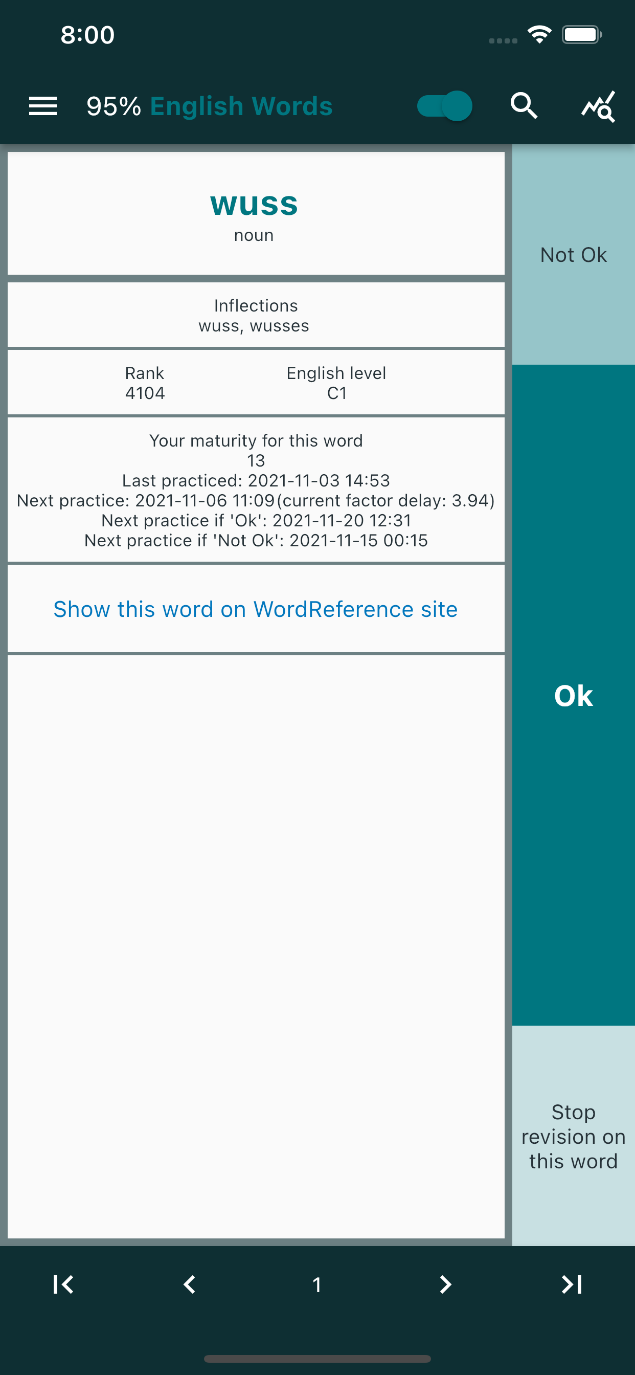 95% English Words