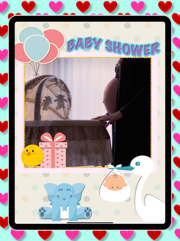 Amazing Baby Shower Frames iPad screenshot 4 - Photo & Video app