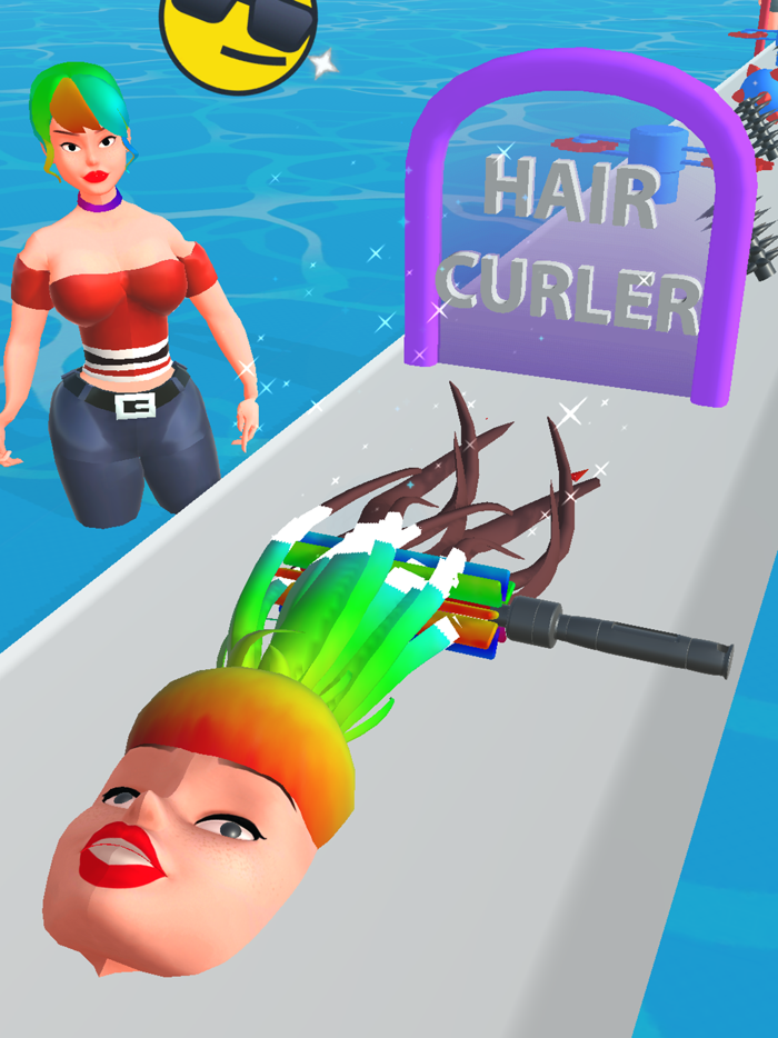 Hair Curl  Party Makeover