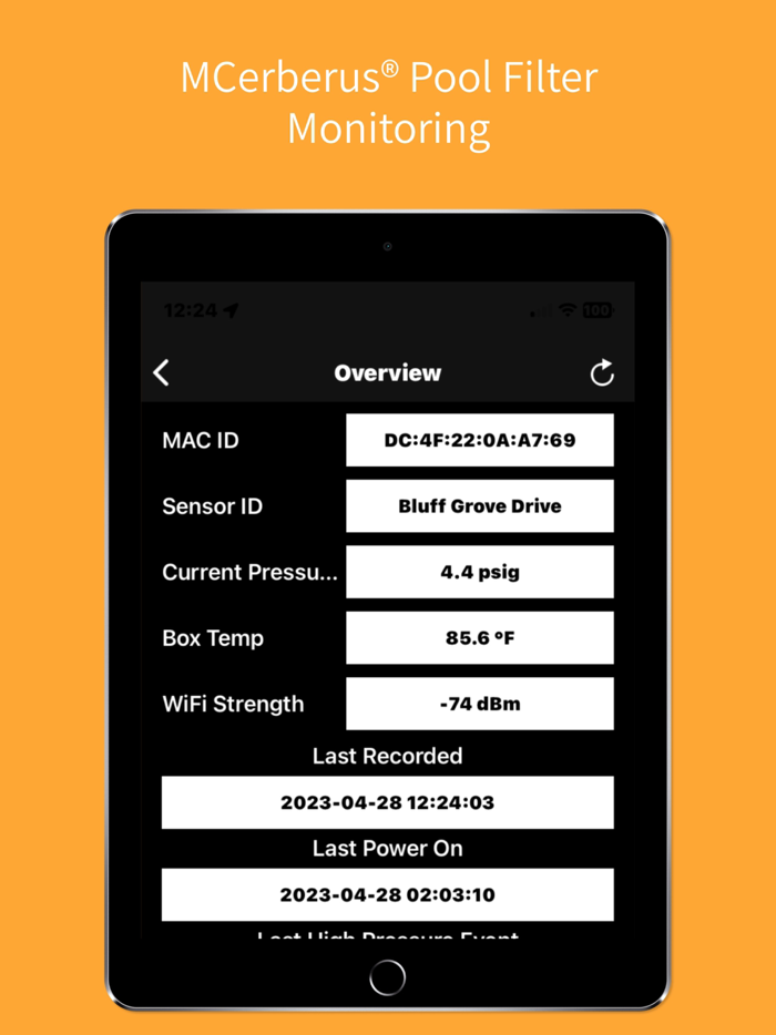 MCerberus® Pool Filter Monitor