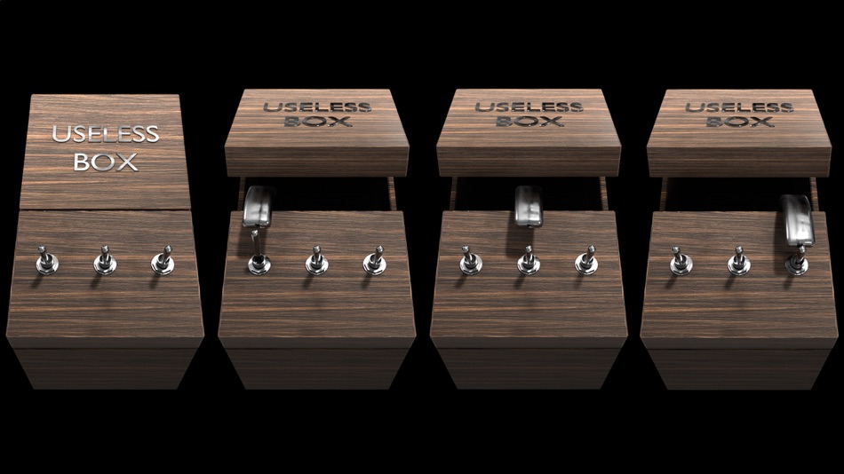 #1. Useless box simulator (iOS) Podle: Dzmitry Smirnou