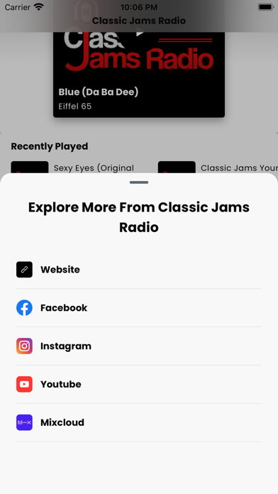 Classic Jams Radio Screenshot