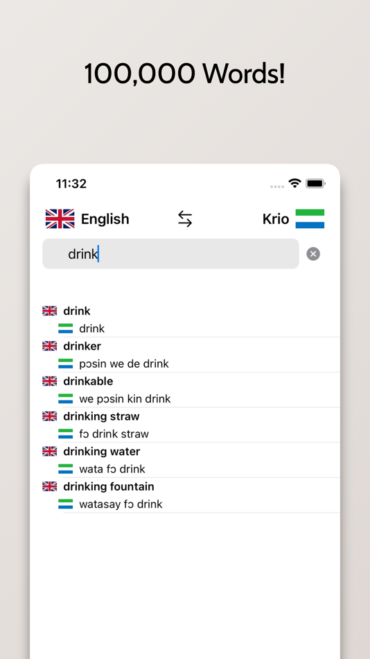 #3. Krio-English Dictionary (iOS) Podle: FB PUBLISHING LLC