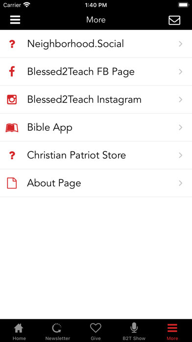 B2T Ministries Screenshot