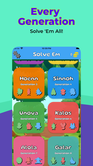 Solve Em All - Pokemon Quiz Screenshot