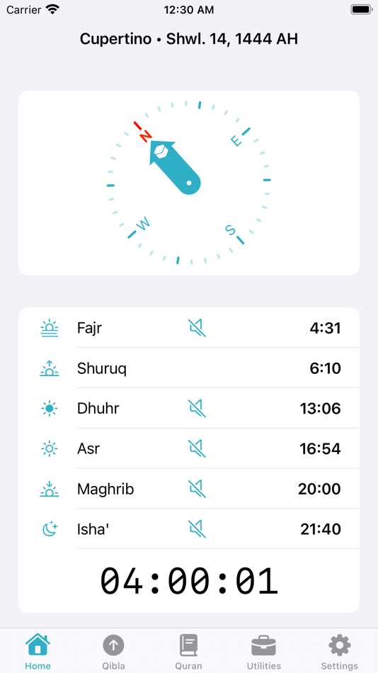 #2. Muezzin (iOS) 由: Tevfik Yucek
