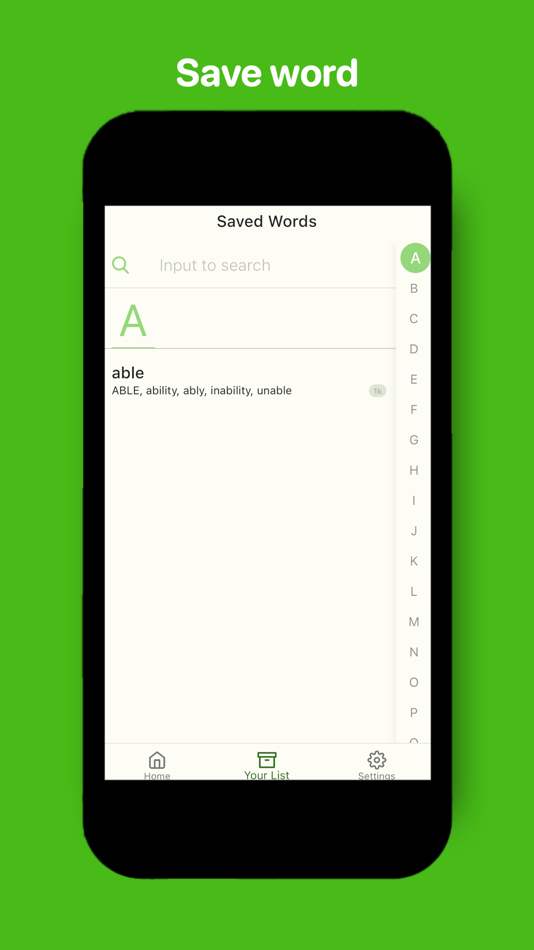 #3. Word Family Lists (iOS) 由: An Pham