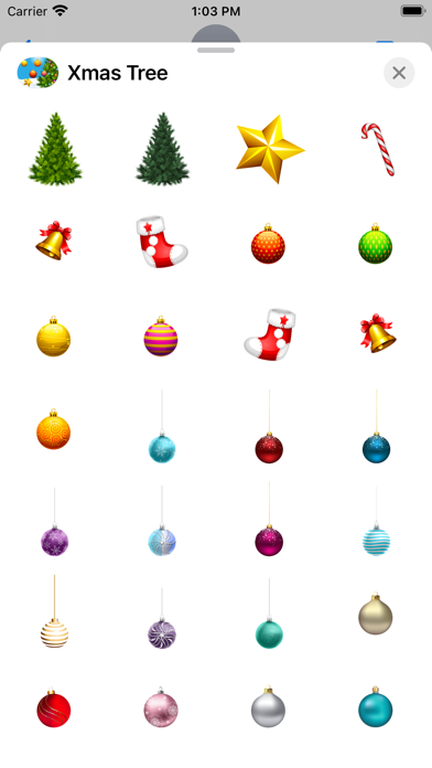 Decor Christmas Tree Stickersのおすすめ画像3