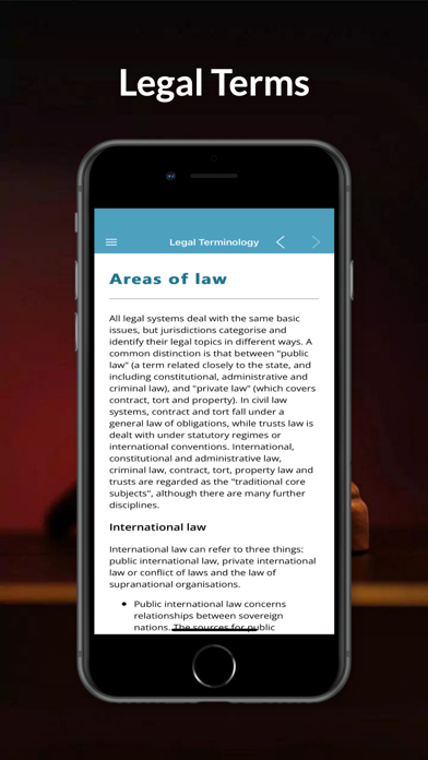 Law & Legal Terminology Screenshot
