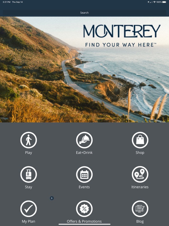 See Monterey iPad screenshot 1 - Travel app