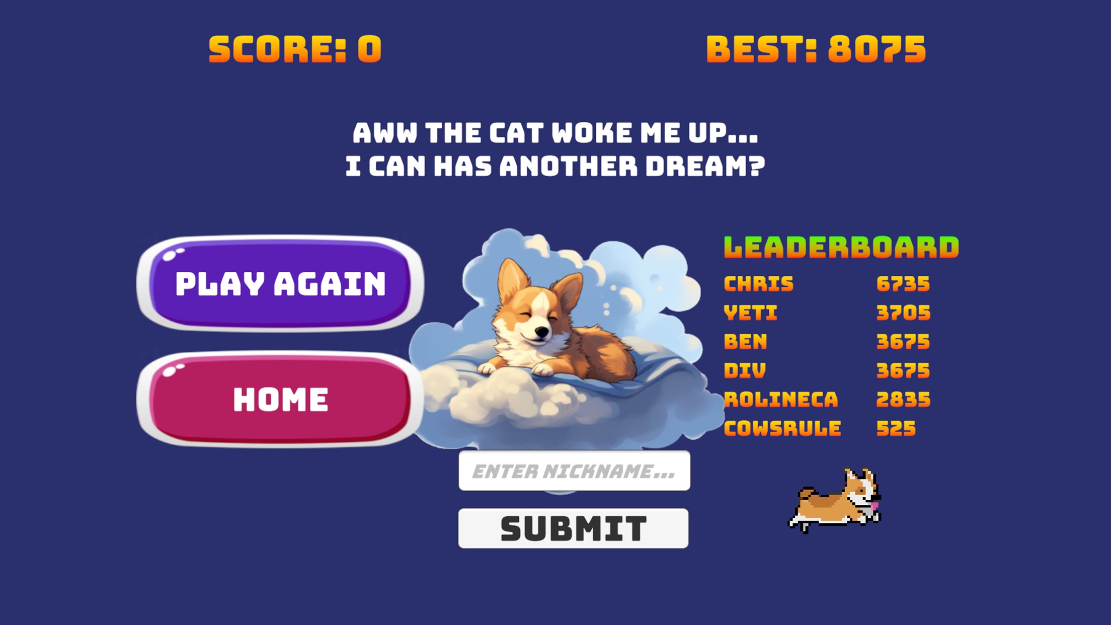 Screenshot do app Corgi Dreamland