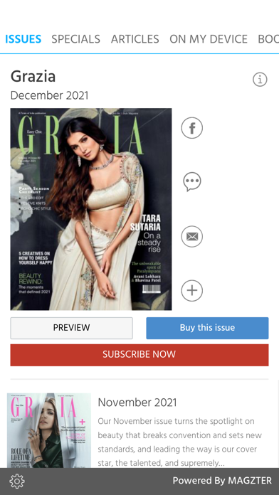 Grazia India Screenshot