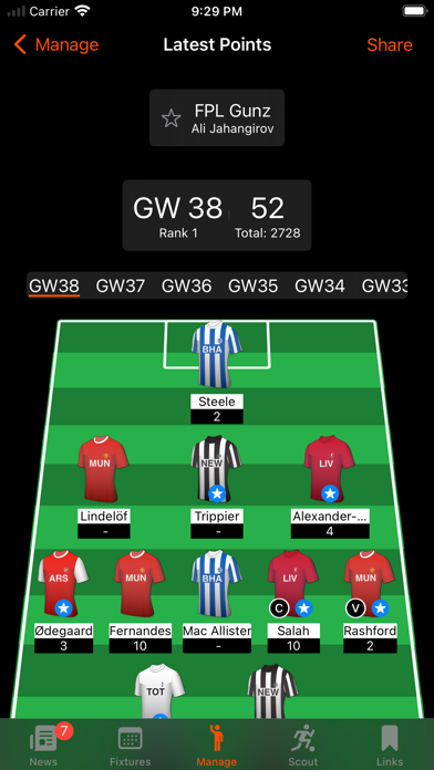 FPL Fantasy Football Manager Screenshot