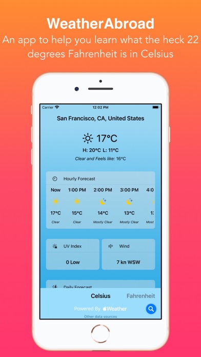 WeatherAbroad Screenshot